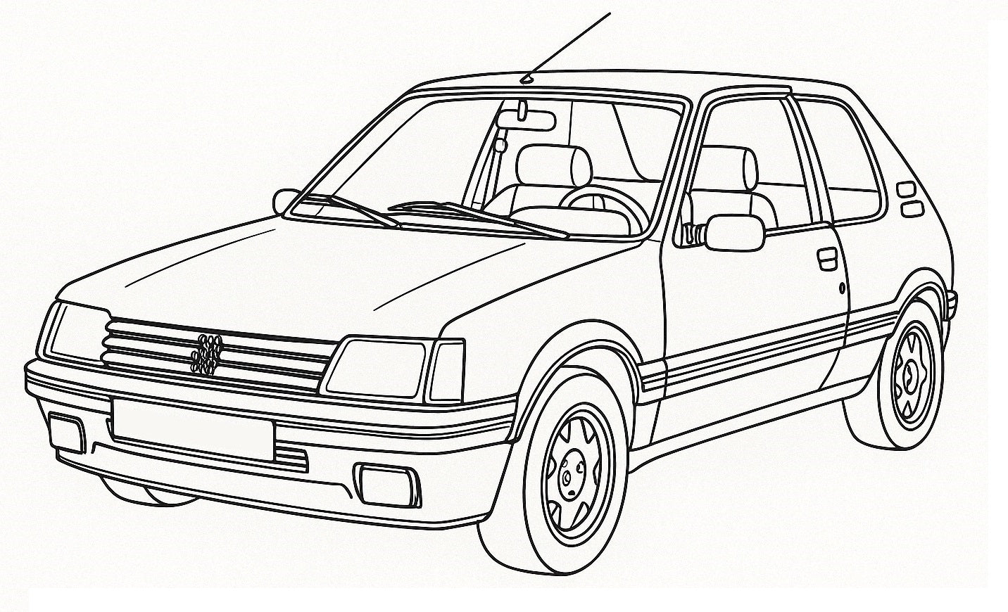 Classic French Car Colouring book New for May 2025 ! Now In Stock