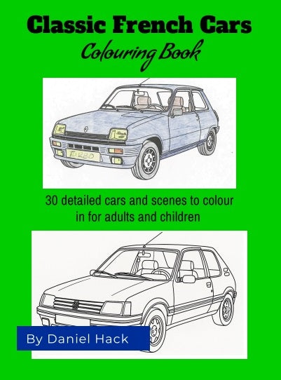 Classic French Car Colouring book - COMING SOON